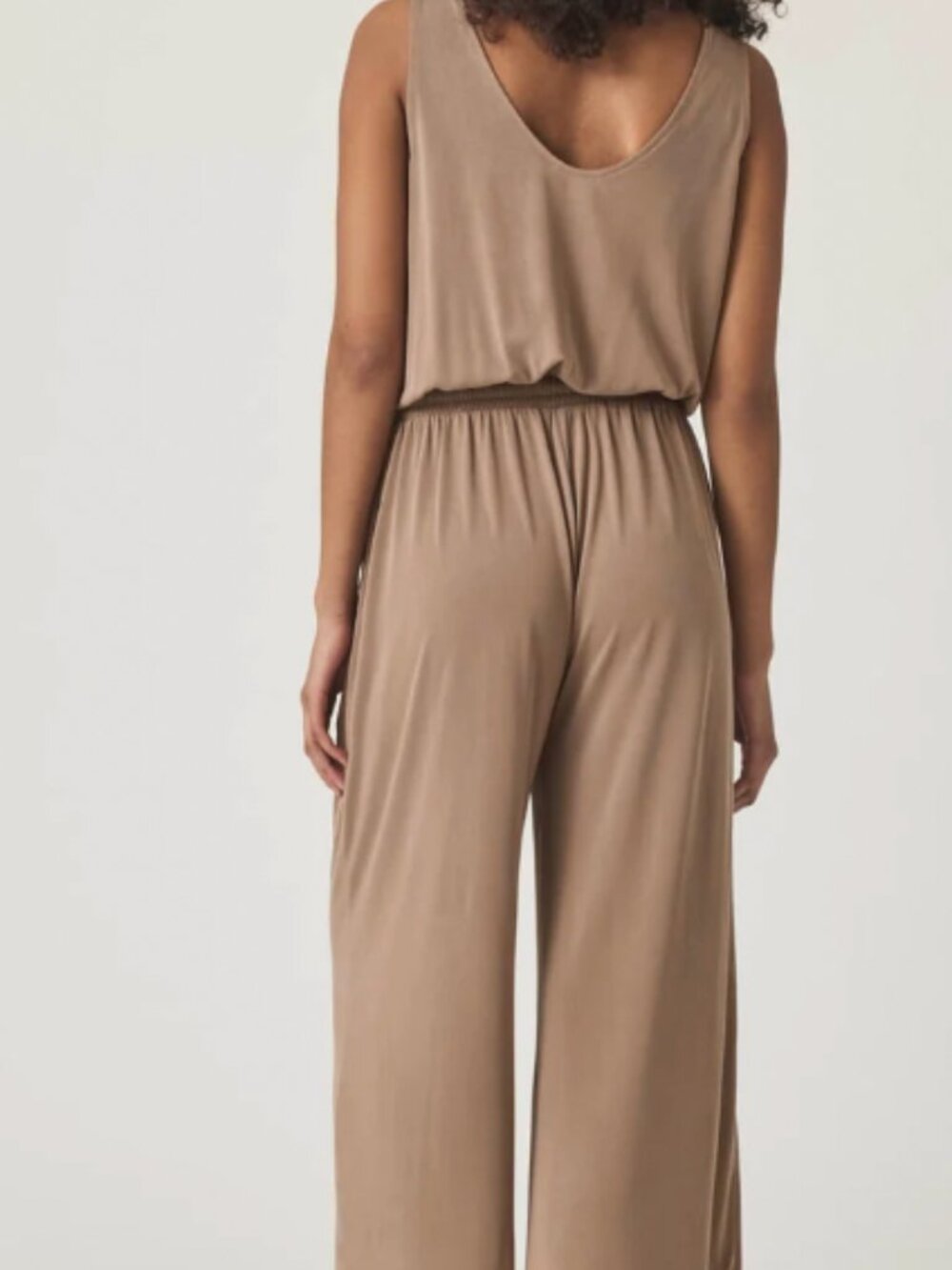Splendid Giada Tan Jumpsuit